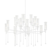 Hudson Valley - 4142-WP - 16 Light Chandelier - Chisel - White Plaster