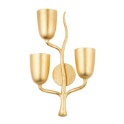 Hudson Valley - 5003-L-GL - Three Light Wall Sconce - Vine - Gold Leaf
