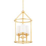 Hudson Valley - 6617-GL - Three Light Chandelier - Torch - Gold Leaf