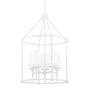 Hudson Valley - 6625-WP - Five Light Chandelier - Torch - White Plaster