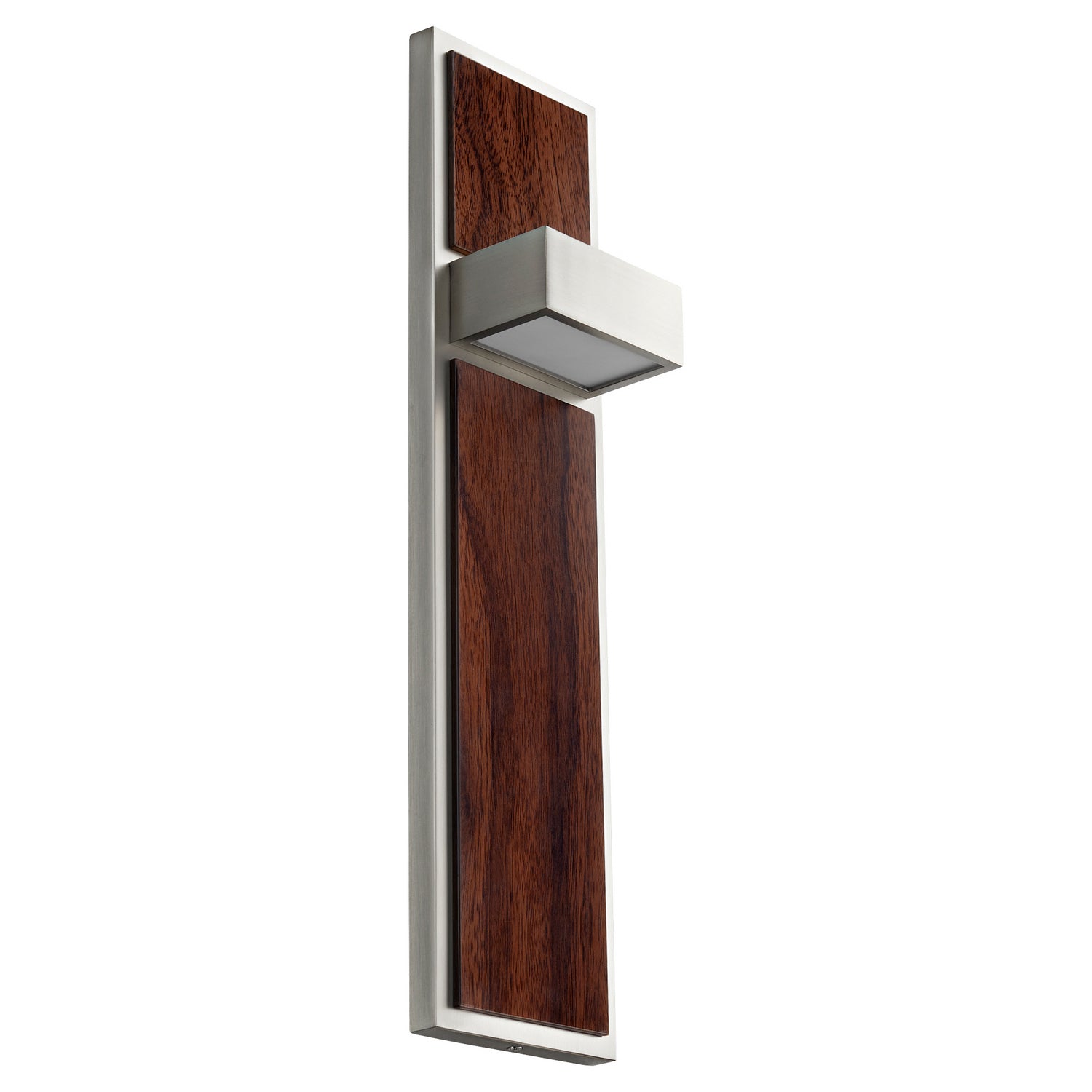 Quorum - 3-401-24 - LED Wall Sconce - Guapo - Satin Nickel|Walnut
