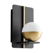 Quorum - 3-554-1540 - LED Wall Sconce - Iota - Black|Aged Brass