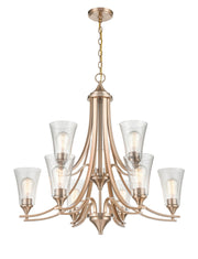 Millennium - 1469-MG - Nine Light Chandelier - Natalie - Modern Gold