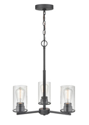 Millennium - 2713-MB - Three Light Chandelier - Verlana - Matte Black