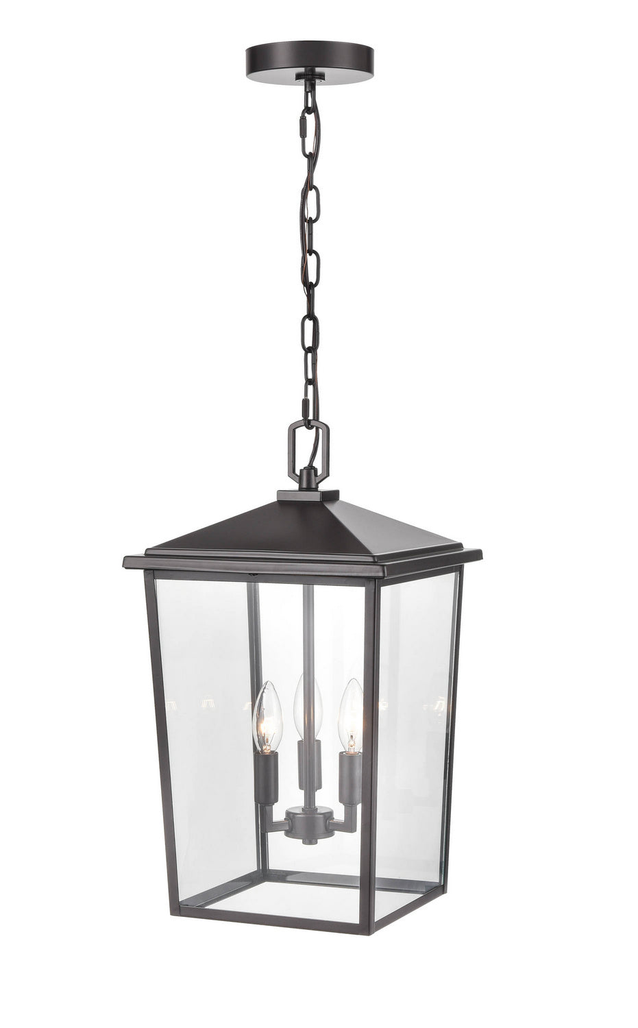 Millennium - 2973-PBZ - Three Light Outdoor Hanging Lantern - Fetterton - Powder Coated Bronze