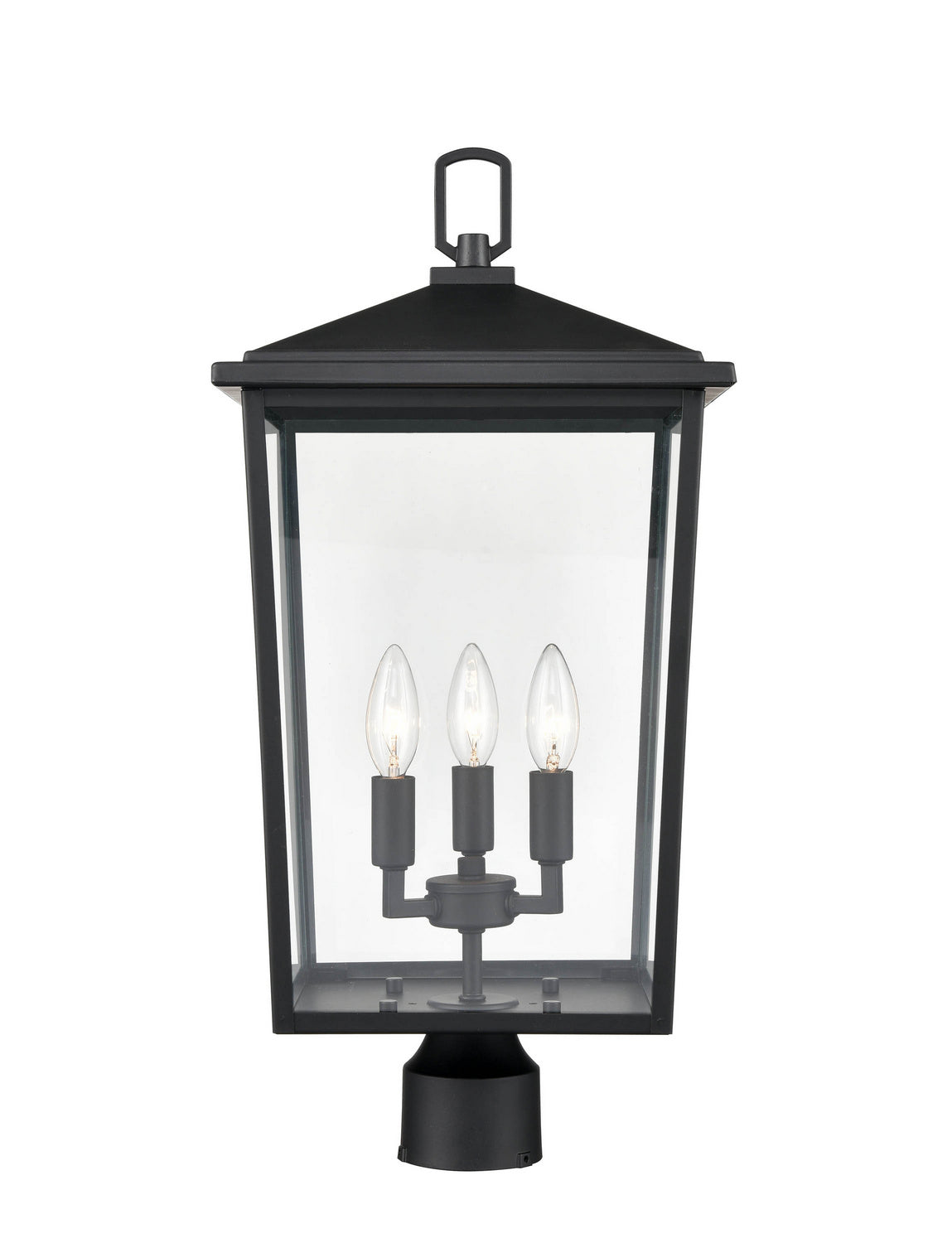 Millennium - 2983-PBK - Three Light Outdoor Post Lantern - Fetterton - Powder Coated Black