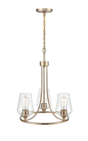 Millennium - 9723-MG - Three Light Chandelier - Ashford - Modern Gold