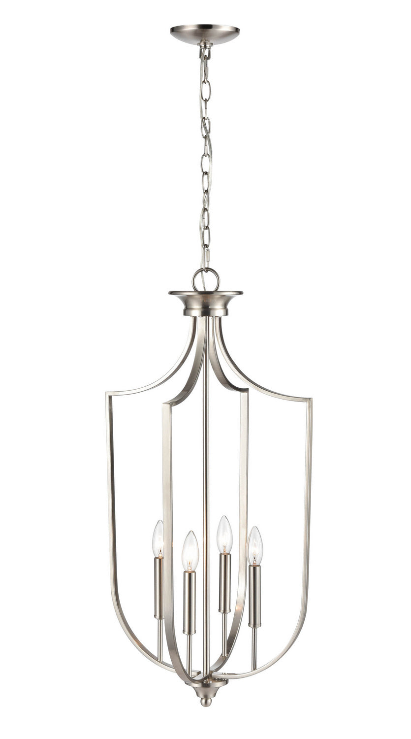 Millennium - 9837-BN - Four Light Pendant - Brushed Nickel