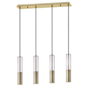 ET2 - E11004-24SBR - LED Linear Pendant - Torch - Satin Brass