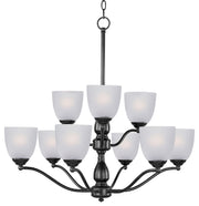 Maxim - 10066FTBK - Nine Light Chandelier - Stefan - Black