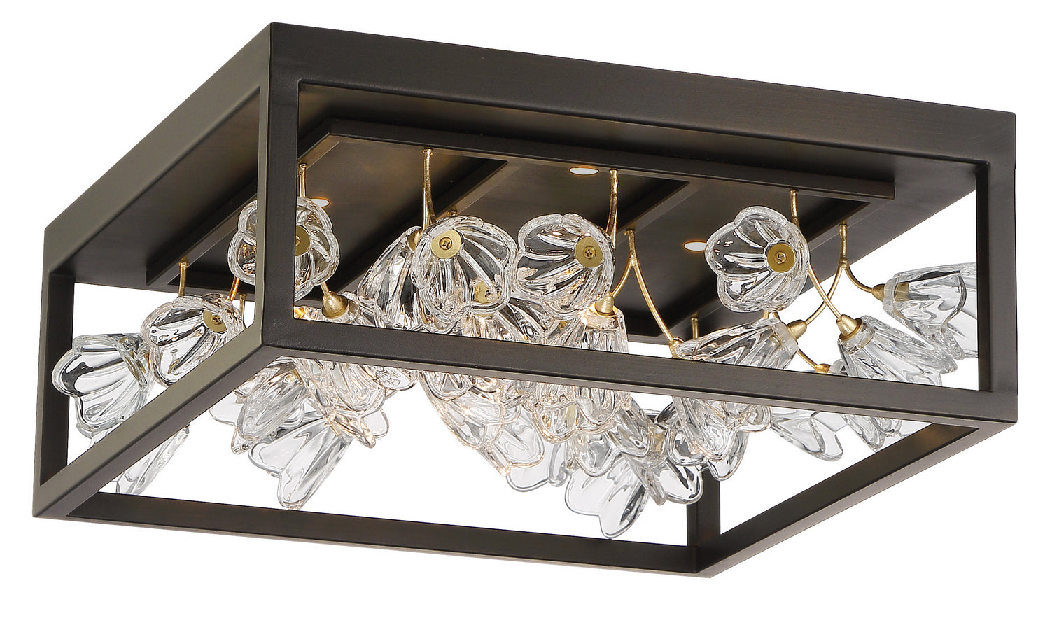 Metropolitan - N7964-730-L - LED Flush Mount - Maison Des Fleurs - Regal Bronze With Empire Gold Leaf