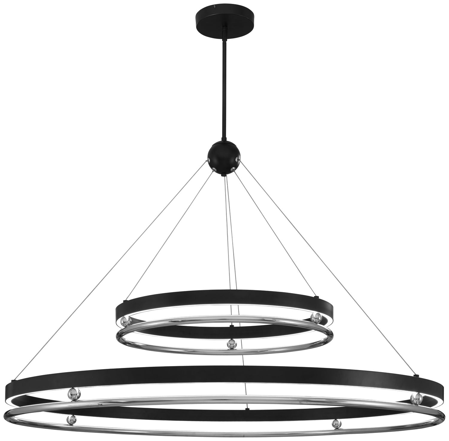 Metropolitan - N7997-572-L - LED Pendant - Grande Illusion - Polished Nickel And Coal