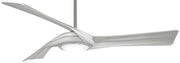 Minka Aire - F714L-BN/SL - 60"Ceiling Fan - Curl - Brushed Nickel With Silver Blades
