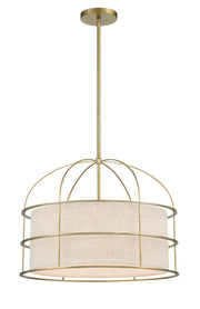 Minka-Lavery - 2155-695 - Five Light Pendant - Gateway Park - Soft Brass