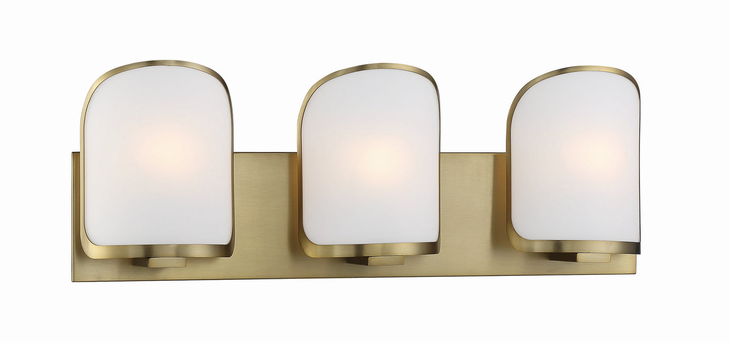 Minka-Lavery - 2453-695 - Three Light Bath - Bishop Crossing - Soft Brass