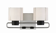 Minka-Lavery - 2462-691 - Two Light Bath - Waverly Plaza Bath - Brushed Nickel and Coal