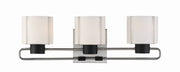 Minka-Lavery - 2463-691 - Three Light Bath - Waverly Plaza Bath - Coal With Brushed Nickel