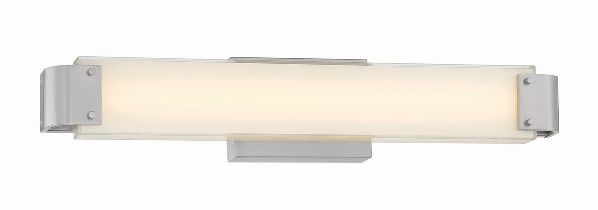 Minka-Lavery - 2510-84-L - LED Bath Light - Round-A-Bout - Brushed Nickel