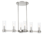 Minka-Lavery - 3896-613 - Six Light Island Pendant - Vernon Place - Polished Nickel