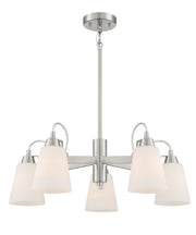 Minka-Lavery - 3995-84 - Five Light Chandelier - Beckonridge - Brushed Nickel