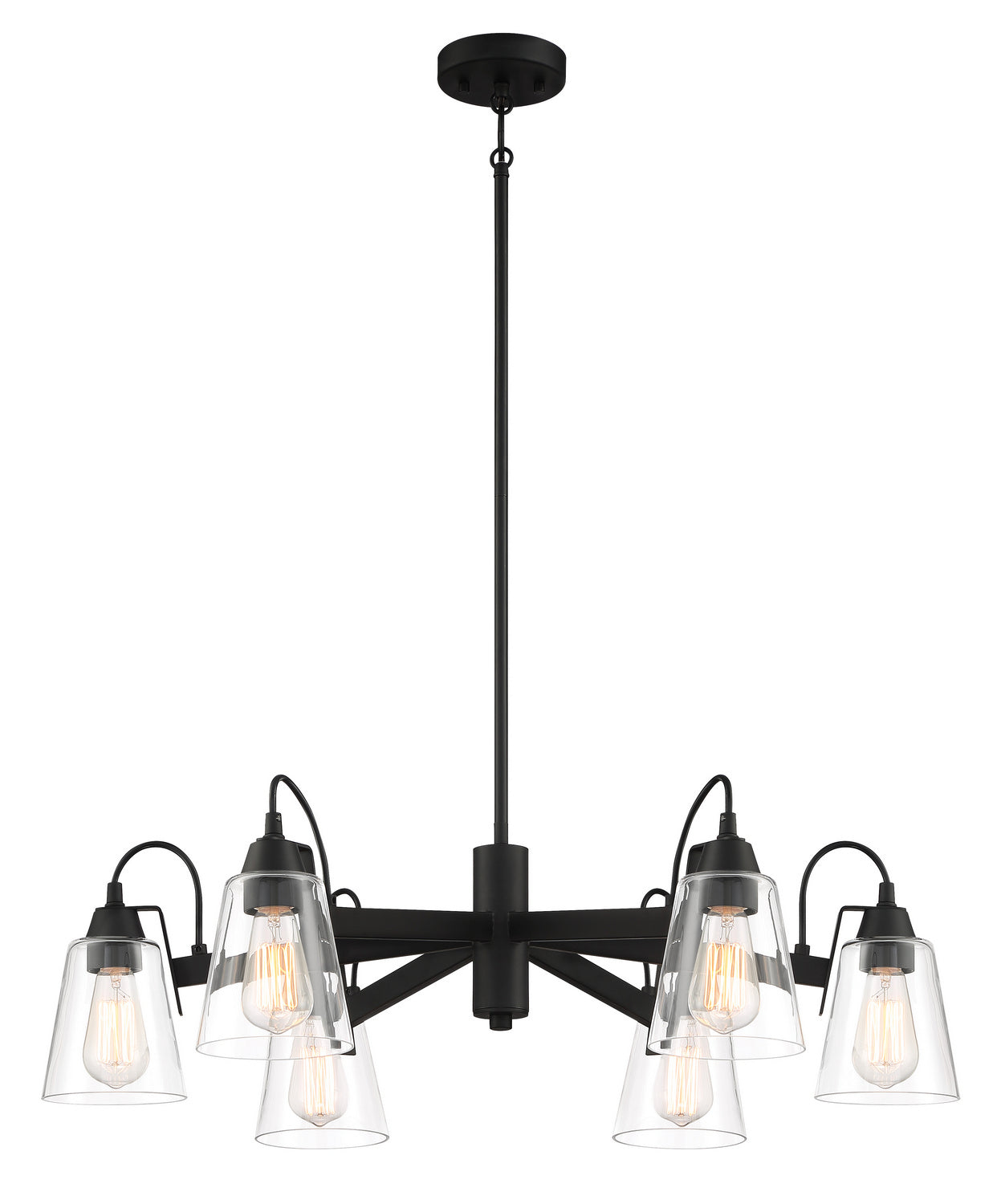 Minka-Lavery - 3996-66A - Six Light Chandelier - Beckonridge - Coal