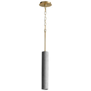 Quorum - 3-614-1540 - LED Pendant - Totem - Dark Gray|Aged Brass