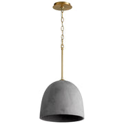 Quorum - 3-641-1540 - LED Pendant - Dune - Aged Brass|Dark Gray