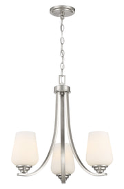 Minka-Lavery - 4923-84 - Three Light Chandelier - Shyloh - Brushed Nickel