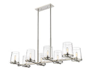 Z-Lite - 3032-8L-PN - Eight Light Linear Chandelier - Callista - Polished Nickel