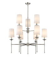 Z-Lite - 3033-9PN - Nine Light Chandelier - Emily - Polished Nickel