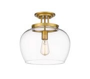 Z-Lite - 473SF13-OBR - One Light Semi Flush Mount - Joliet - Olde Brass