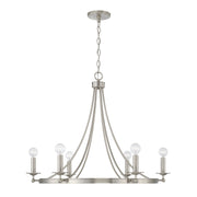 Capital Lighting - AA1005BN - Six Light Chandelier - Tempe - Brushed Nickel