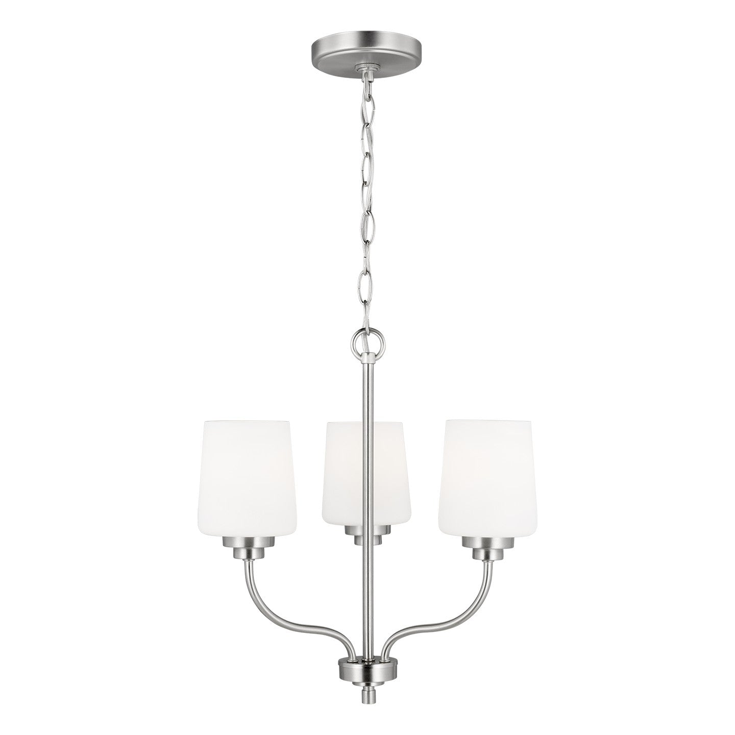 Generation Lighting - 3102803EN3-962 - Three Light Chandelier - Windom - Brushed Nickel
