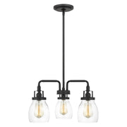 Generation Lighting - 3114503-112 - Three Light Chandelier - Belton - Midnight Black