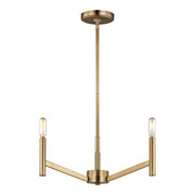Visual Comfort Studio - 3124303-848 - Three Light Chandelier - Vector - Satin Brass