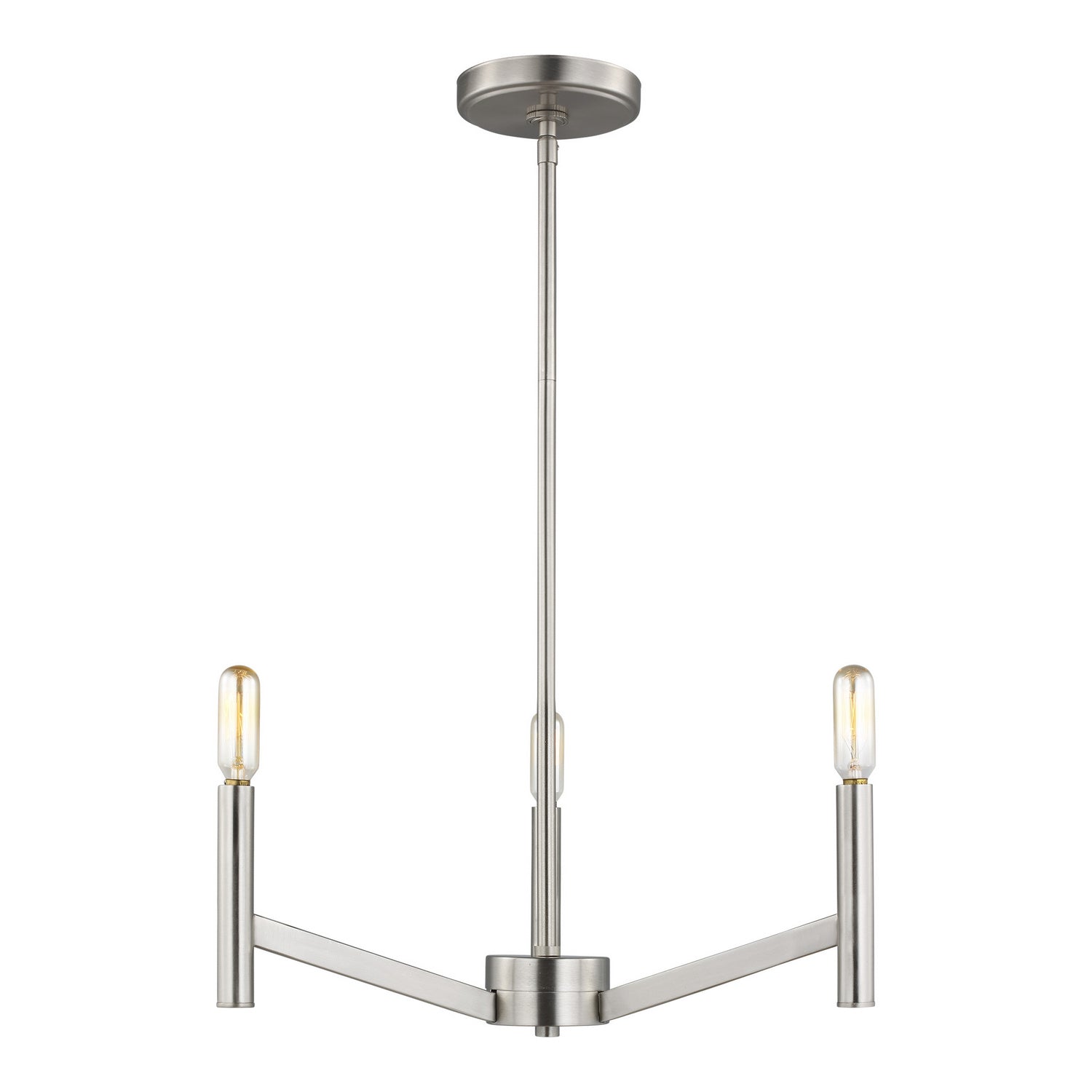 Visual Comfort Studio - 3124303-962 - Three Light Chandelier - Vector - Brushed Nickel