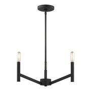 Visual Comfort Studio - 3124303EN-112 - Three Light Chandelier - Vector - Midnight Black
