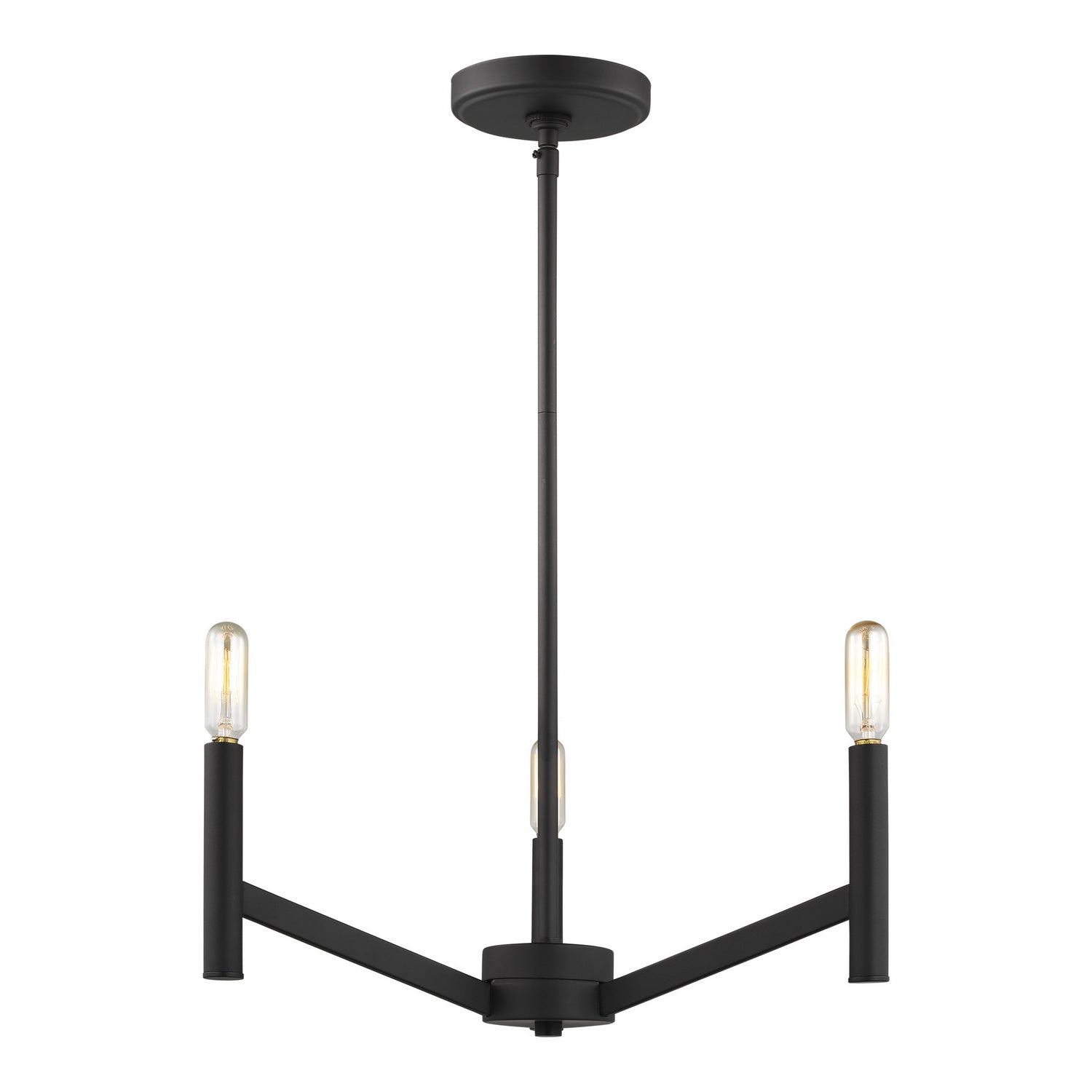 Visual Comfort Studio - 3124303EN-112 - Three Light Chandelier - Vector - Midnight Black