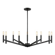 Visual Comfort Studio - 3124309-112 - Nine Light Chandelier - Vector - Midnight Black