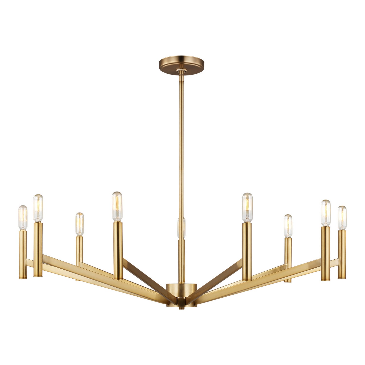Visual Comfort Studio - 3124309EN-848 - Nine Light Chandelier - Vector - Satin Brass