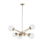 Visual Comfort Studio - 3182706EN-848 - Six Light Chandelier - Tierney - Satin Brass