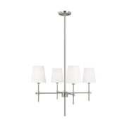 Visual Comfort Studio - 3187204-962 - Four Light Chandelier - Baker - Brushed Nickel