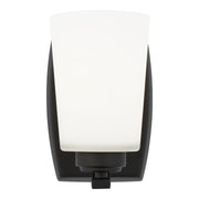 Generation Lighting - 4128901-112 - One Light Wall / Bath Sconce - Franport - Midnight Black