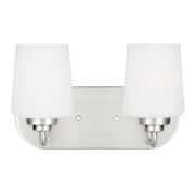 Generation Lighting - 4402802-962 - Two Light Wall / Bath - Windom - Brushed Nickel