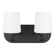 Generation Lighting - 4402802EN3-112 - Two Light Wall / Bath - Windom - Midnight Black