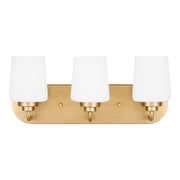 Generation Lighting - 4402803EN3-848 - Three Light Wall / Bath - Windom - Satin Brass