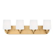 Generation Lighting - 4402804EN3-848 - Four Light Wall / Bath - Windom - Satin Brass