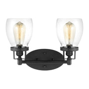 Generation Lighting - 4414502-112 - Two Light Wall / Bath - Belton - Midnight Black
