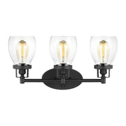 Generation Lighting - 4414503-112 - Three Light Wall / Bath - Belton - Midnight Black