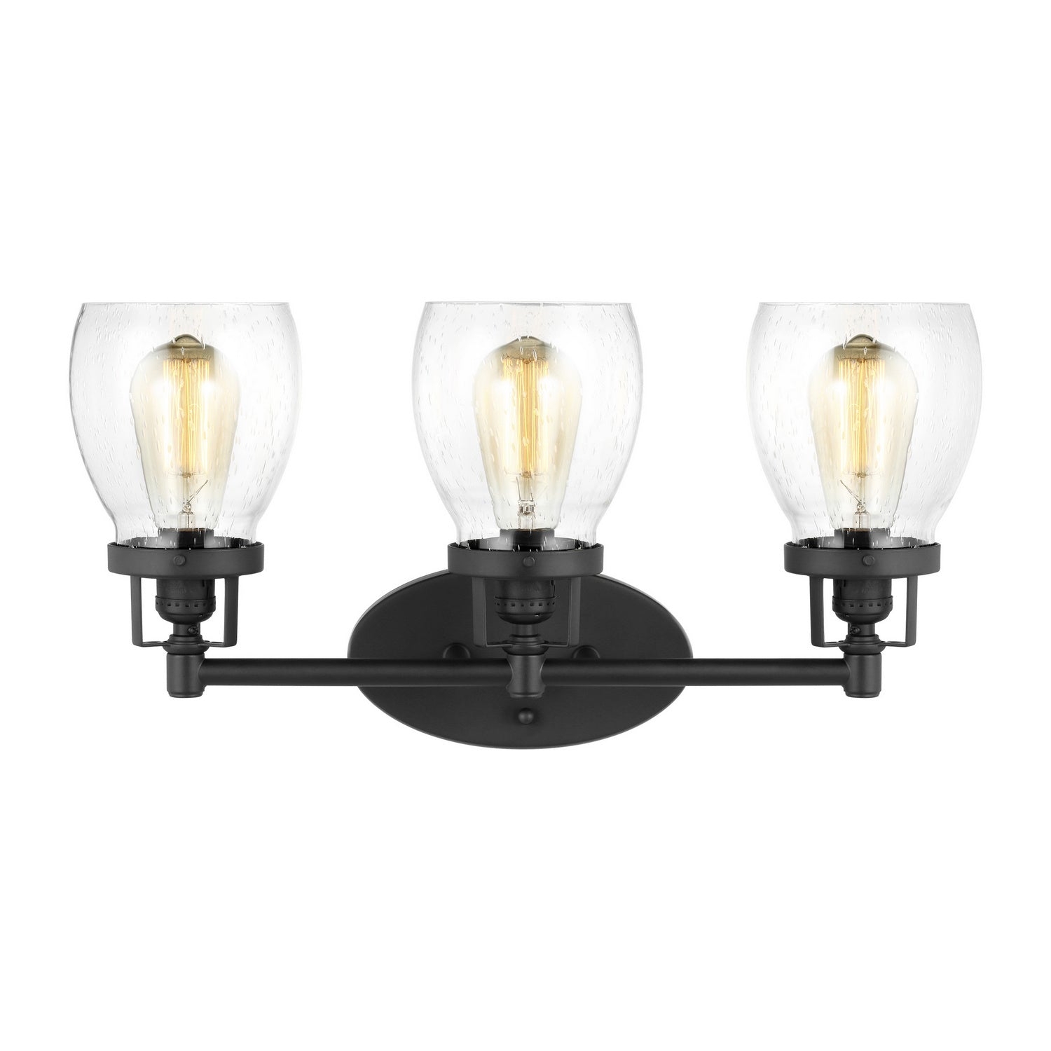 Generation Lighting - 4414503-112 - Three Light Wall / Bath - Belton - Midnight Black